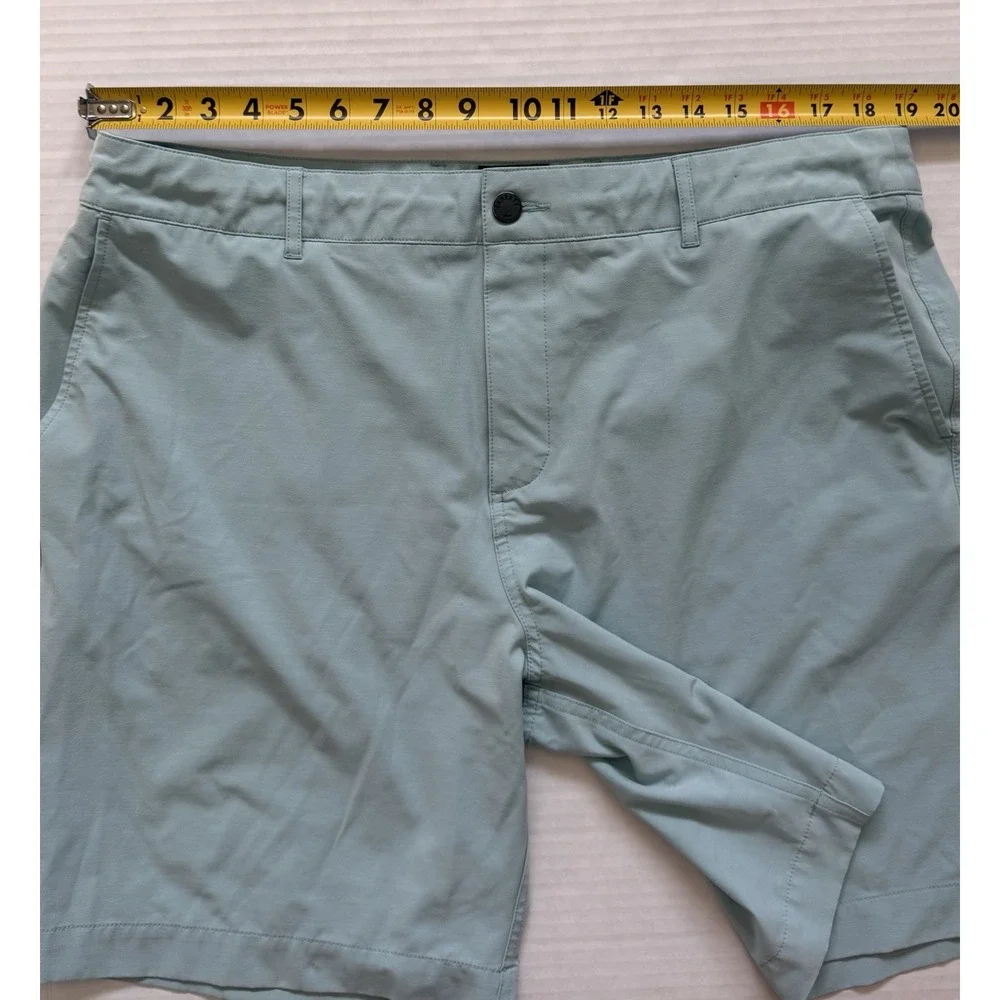Faherty All Day Shorts Mens 36 Blue Chino Athletic Drawstring Unlined Summer